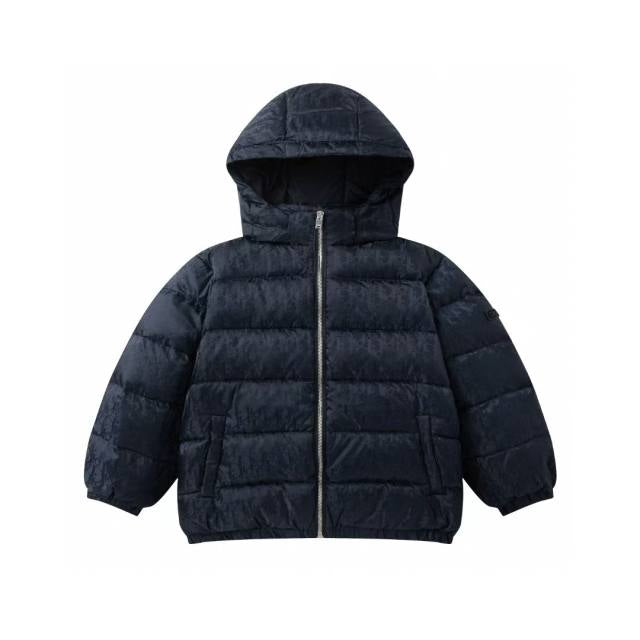 DIOR Children's all-over printed hooded down jacket