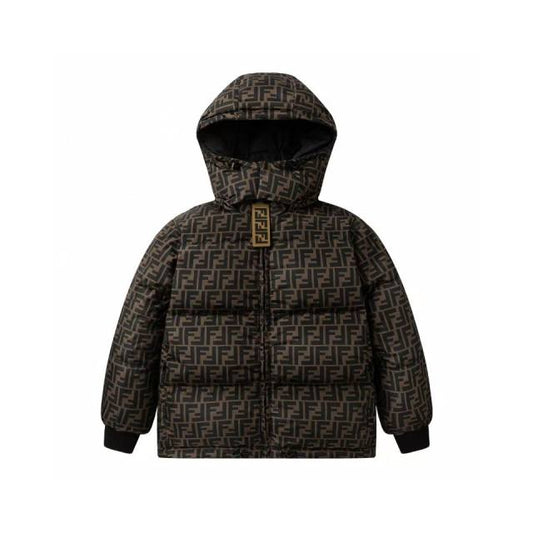 FENDI 2024 Autumn and Winter Double-sided Down Jacket Children's Wear