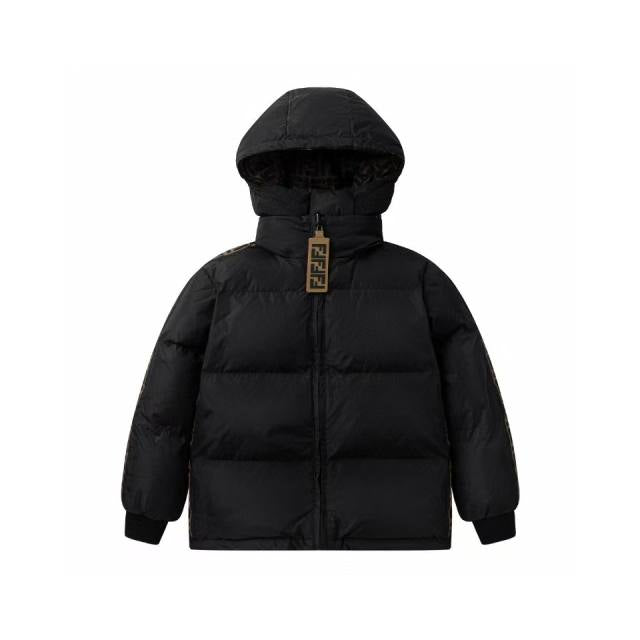 FENDI 2024 Autumn and Winter Double-sided Down Jacket Children's Wear